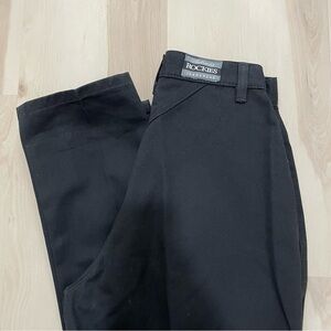 NWT Vintage Authentic Rockies Jeanswear Women's 5/6 (Fit 0-2) Black  *Flaw